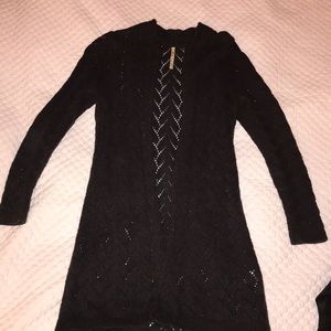 Cozy and cute chevron knit long cardigan